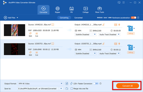 Convert MXF To MP4 In AnyMP4