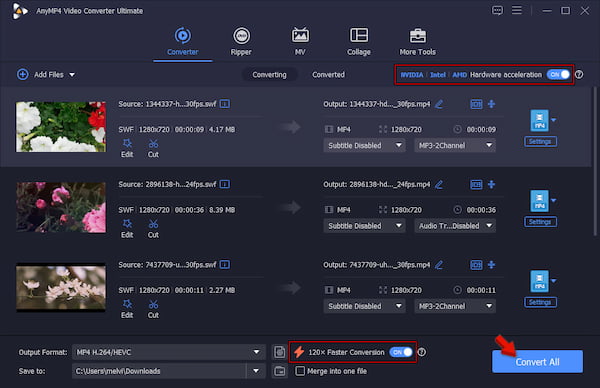 Convert To Mp4 In Anymp4 Video Converter Ultimate
