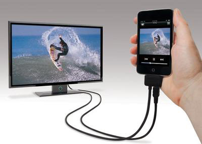 Подключите iPhone 4 к HDTV