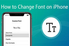 Cambia la dimensione/stile/colore del carattere su iPhone