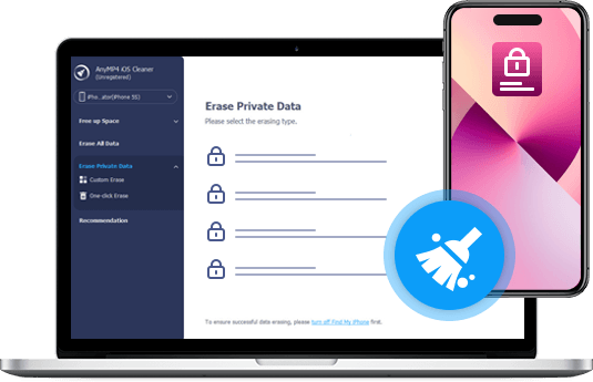 Radera privata data från iPhone
