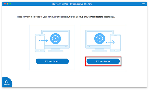 Vælg iOS Data Restore