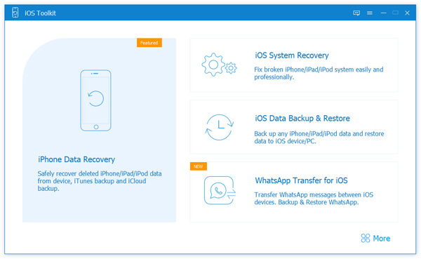 Selecione Recuperação do sistema iOS