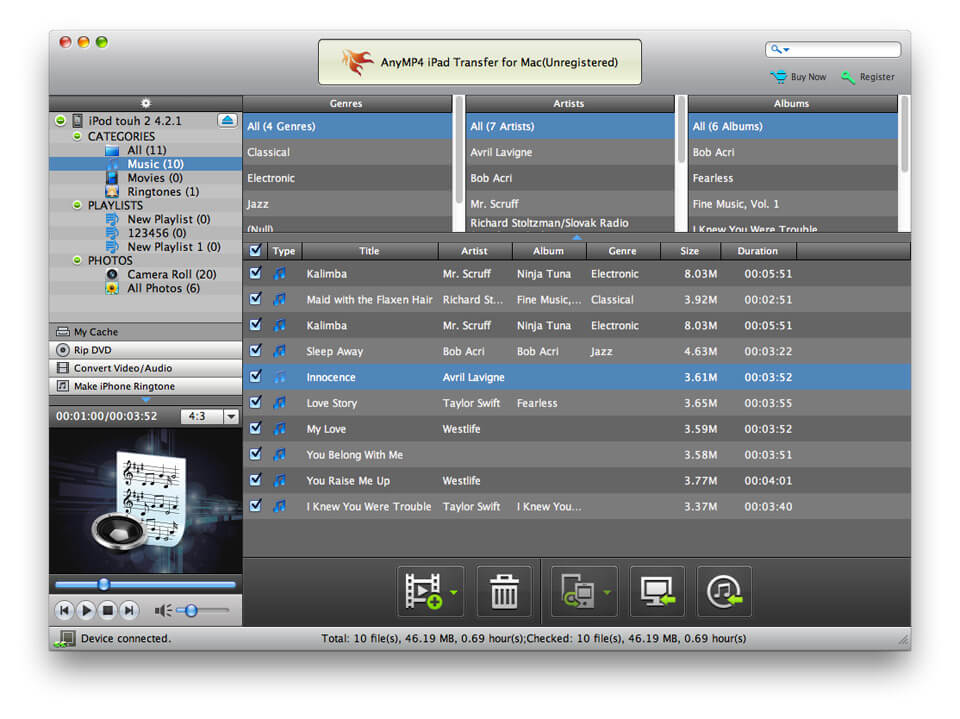 AnyMP4 iPad Transfer for Mac 7.0.18 full