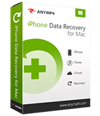 AnyMP4 iPhone Data Recovery for Mac boxshot