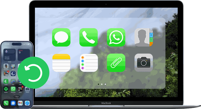 İPhone verilerini Mac'e geri yükleyin