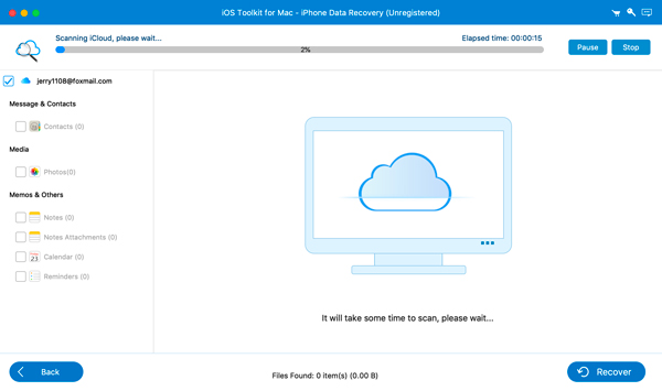 Сканирование Icloud