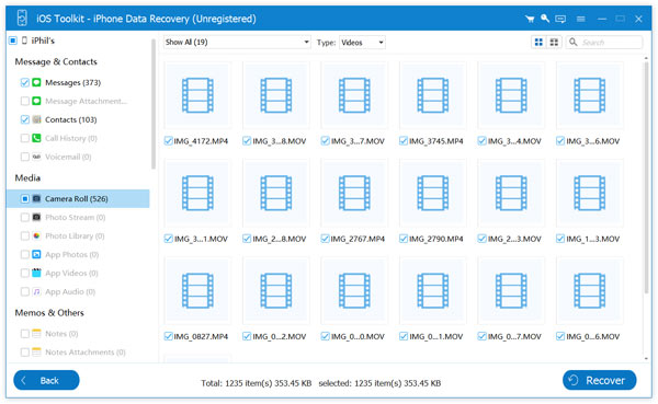 Recover Deleted Videos on iPhone