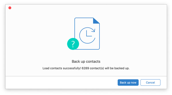 Backup iOS Contacts