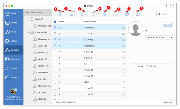 Manage Contacts on Mac