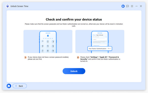 Click Unlock After All- Set up