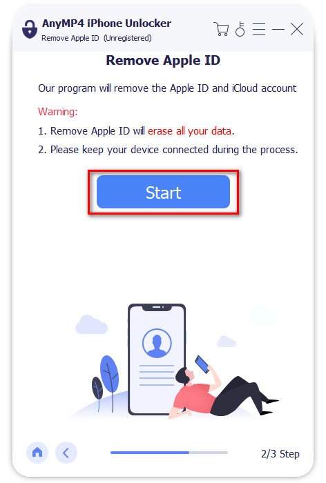 Rimuovi inizio ID Apple