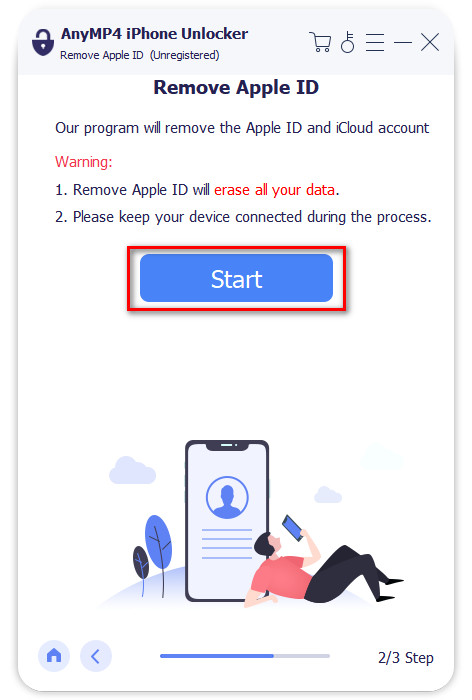 Fjern Apple ID Start