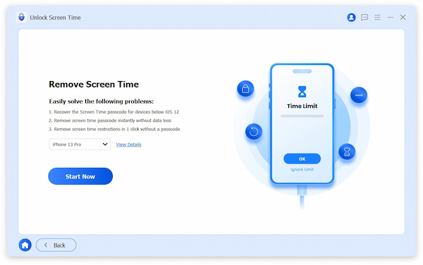 Screen Time Start Unlock
