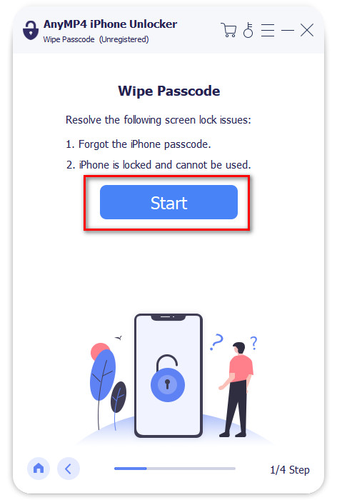 Wipe Passcode Start