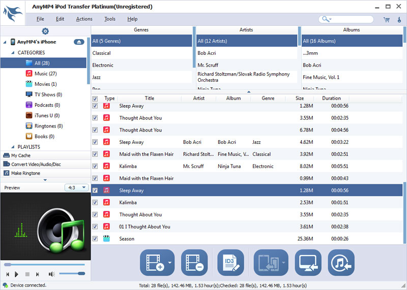 Windows 7 AnyMP4 iPod Transfer Platinum 7.0.26 full