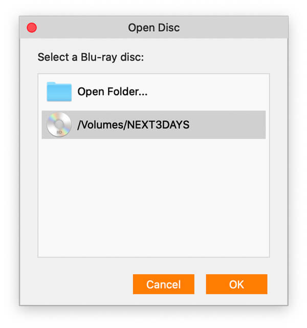 Choose Disc to Load
