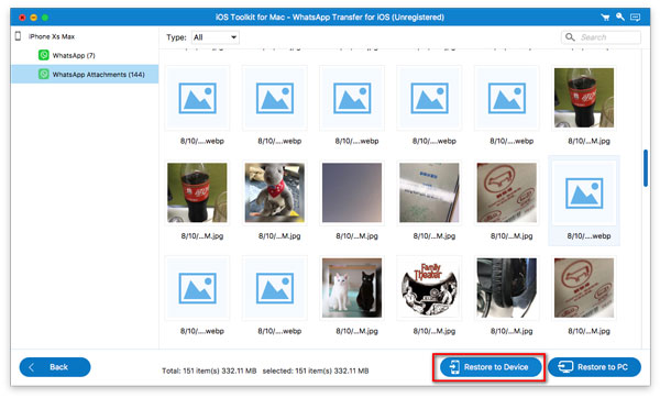 Restore to Device
