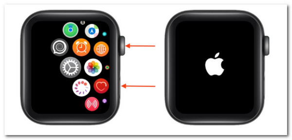 Reinicialização forçada do Apple Watch