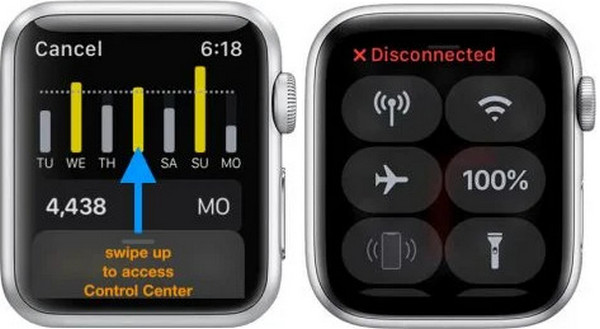 Apple Watch 無法與 iPhone 控制中心同步