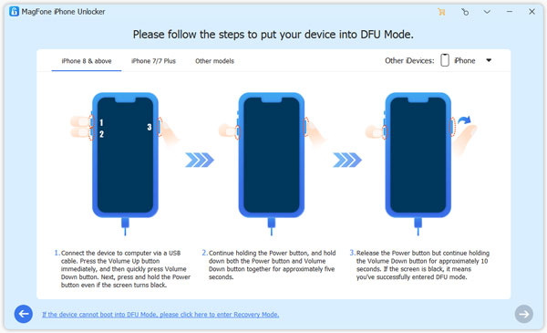 Configuración de Dfu