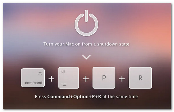 Opção de comando do MacOS PR