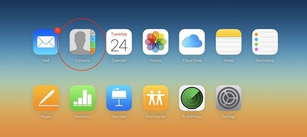 Cancella contatti su iCloud