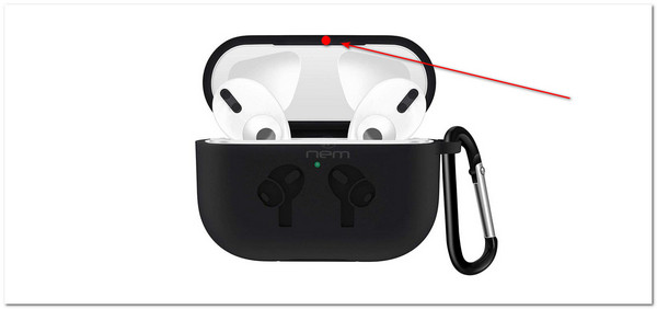 Tapa abierta de AirPods