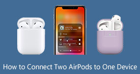 將兩個 Airpods 連接到一個設備