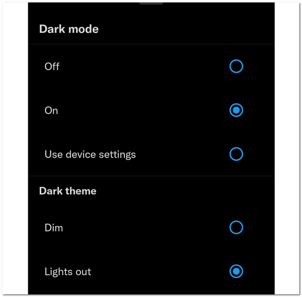 Twitter Dark Mode