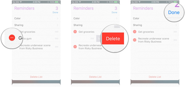 Delete Reminders