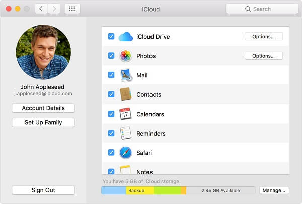 Download iCloud photos to Mac
