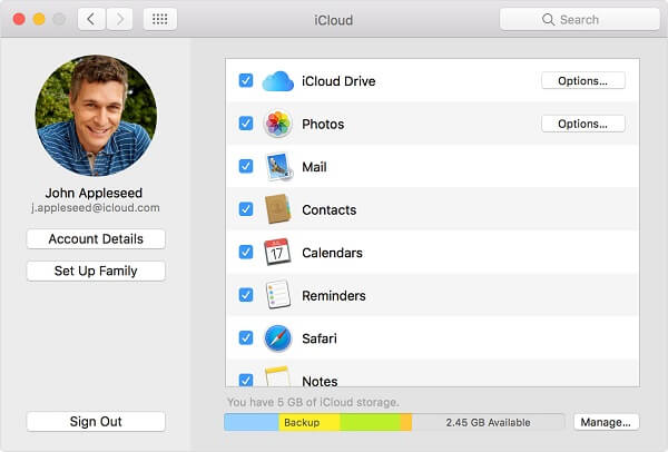 Download iCloud-fotos til Mac