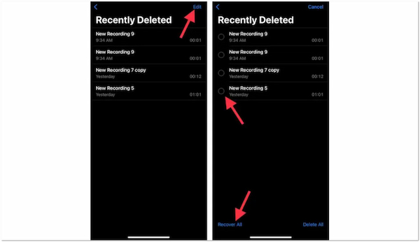 Recover Voice Memos