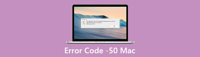 Código de erro -50 Mac