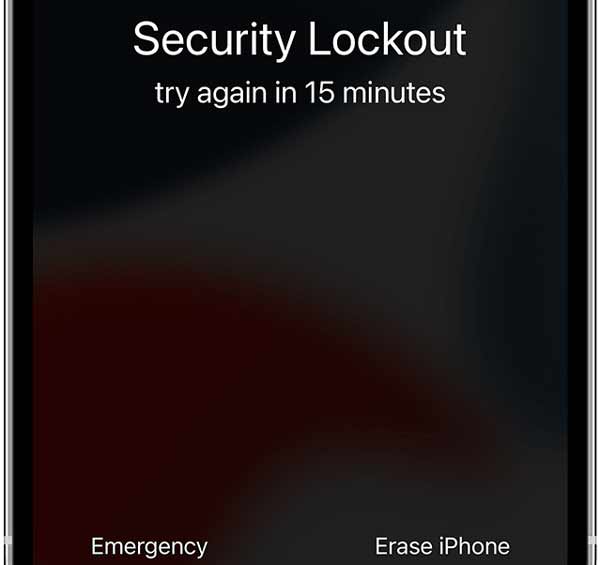 iOS15 iPhone12 Pro Bezpečnostní zámek zapomeňte heslo