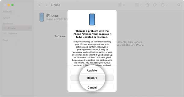 Restore iPhone