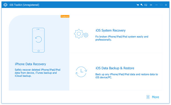 Интерфейс восстановления системы iOS