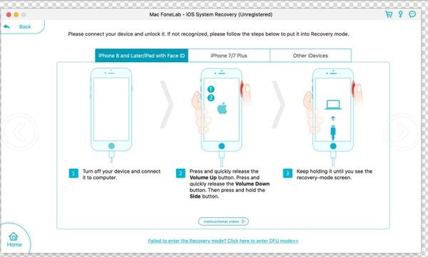 Metti iPhone in modalità di ripristino