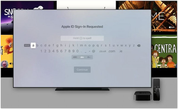 Contraseña de ID de Apple para Apple Tv