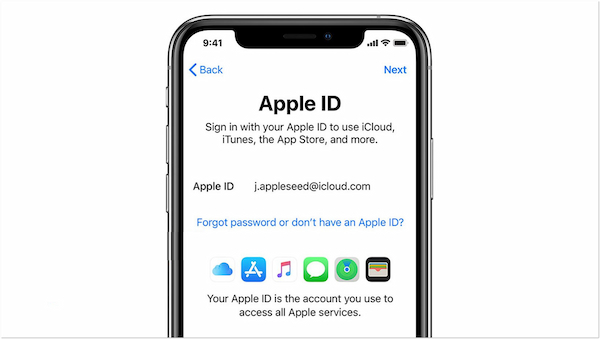 Contraseña de ID de Apple para iniciar sesión