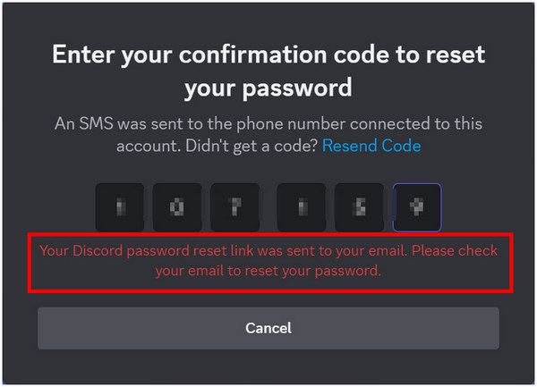 Discord Code via SMS