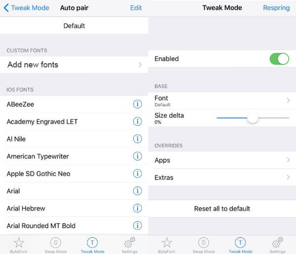 BytaFont Change iPhone Font