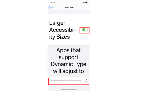 Make Font Size Larger on iPhone