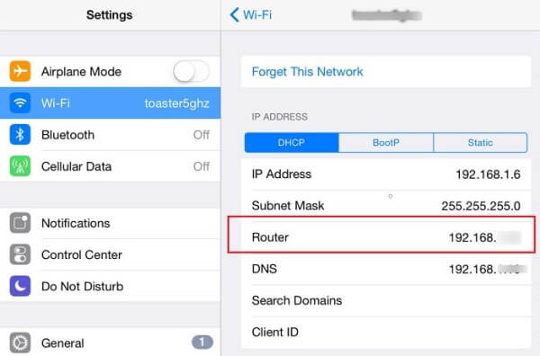 Router cím Keresse meg a WIFI jelszót