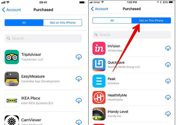 Download Previously Purchased Apps