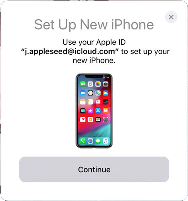 iOS12 iPhone8 Låsskärm Snabbstart