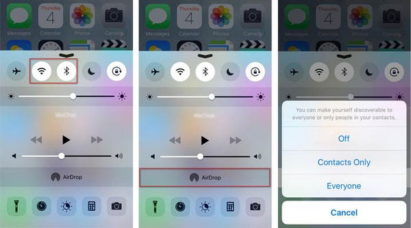 İPhone Airdrop'ı Açın