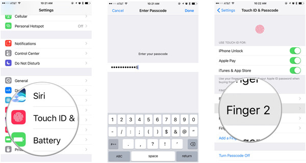 iPhone Touch ID Setup