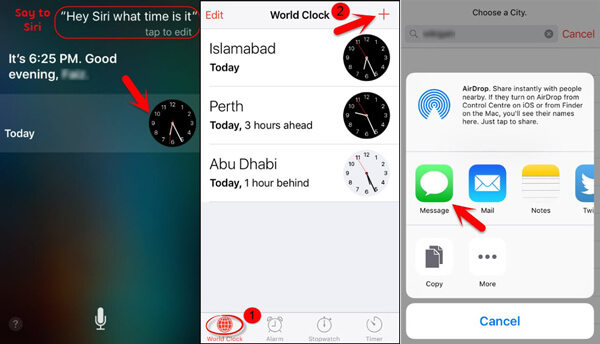 Siri Lås upp iPhone-klockan